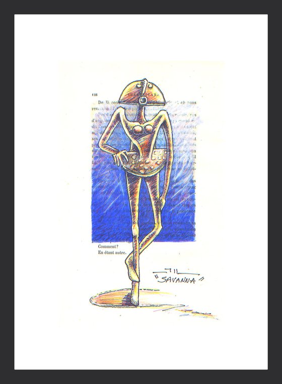 Savanna, drawing of the sculpture
