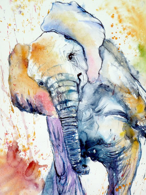 Playing elephant baby V