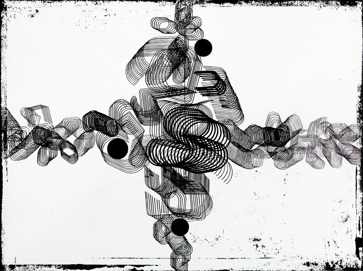 Expressive Ink Drawing , Invisible Narratives 8. By Petr Strnad, 16 X 12, Artwork For Sale On Artfinder