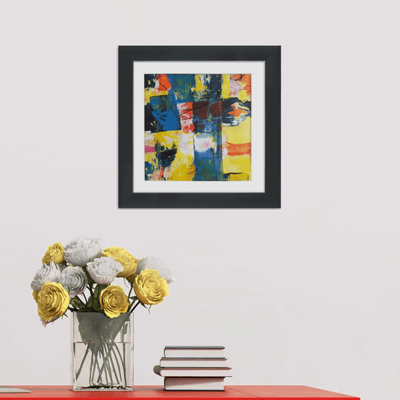 Abstraction #26 - Framed and ready to hang - original abstract painting