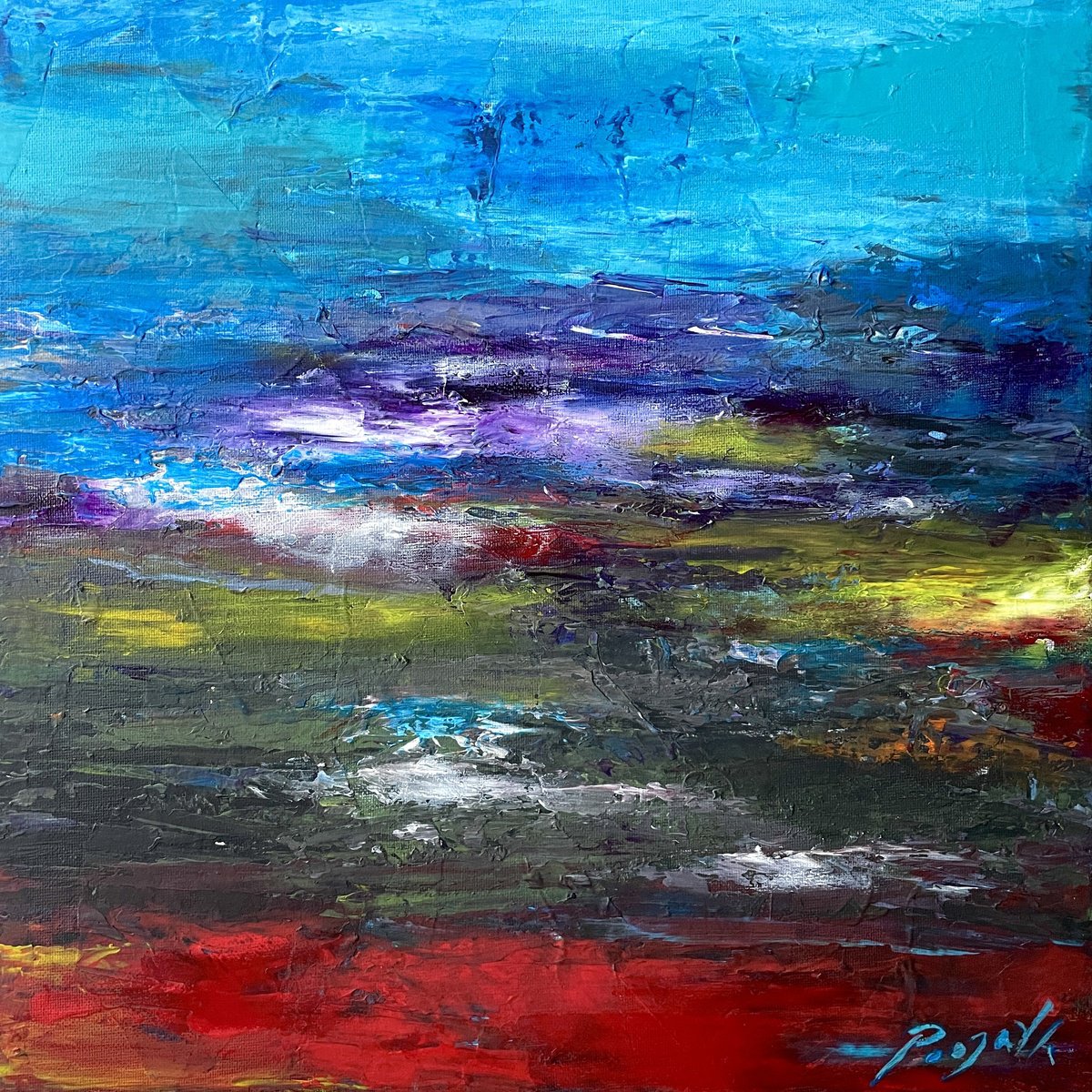 Vibrance Of The Sea 2 By Pooja Verma, 16 X 16, Artwork For Sale On Artfinder