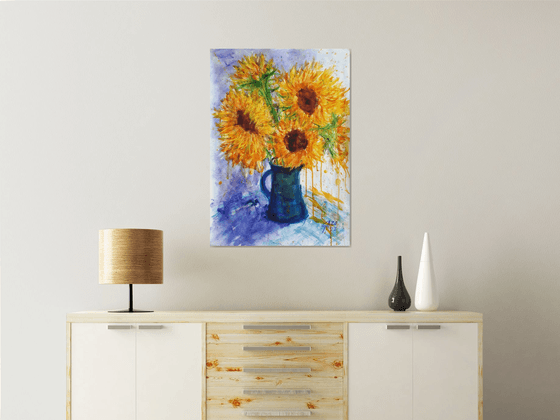 Sunflowers... /  ORIGINAL PAINTING