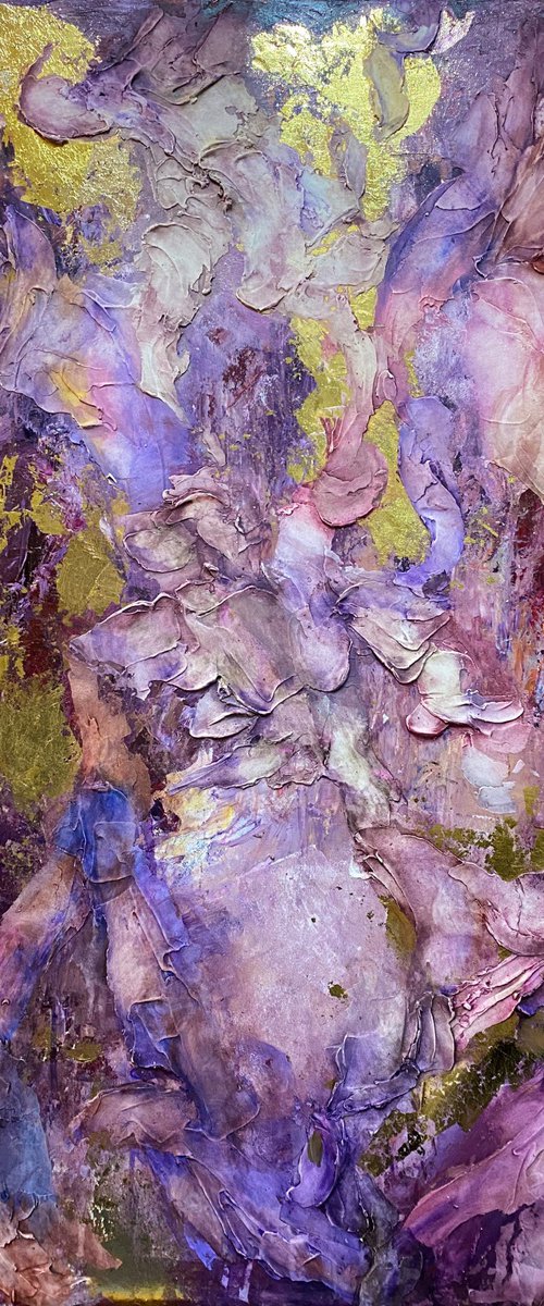 Textured Abstract Canvas Art by Mily Art