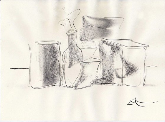 Still life sketching