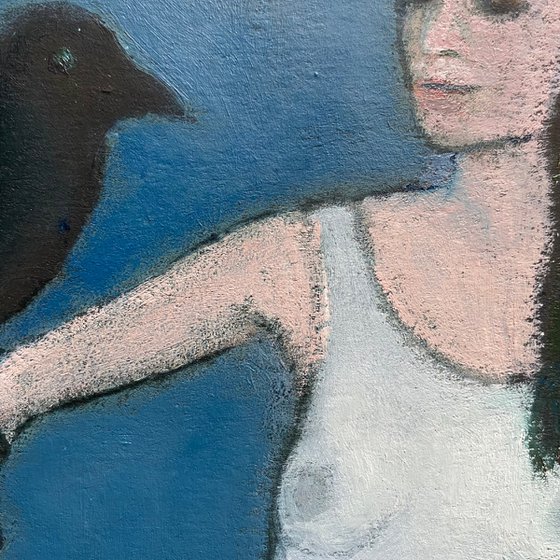 Woman with Raven