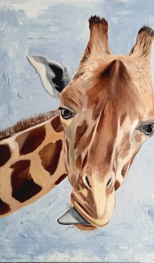 Funny giraffe by Ira Whittaker