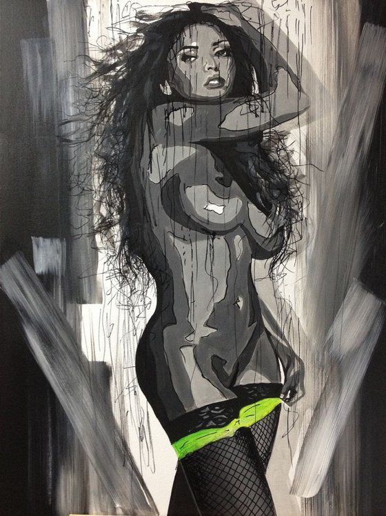 Naked woman Black & White Eka Peradze Art