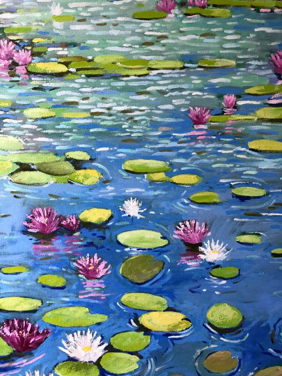 Water Lilies and willows