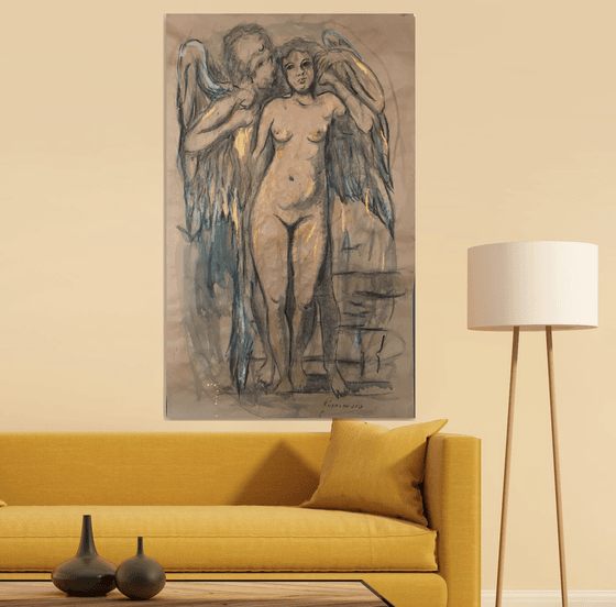 Nude - Graphics - Drawing - Large Size - Christmas