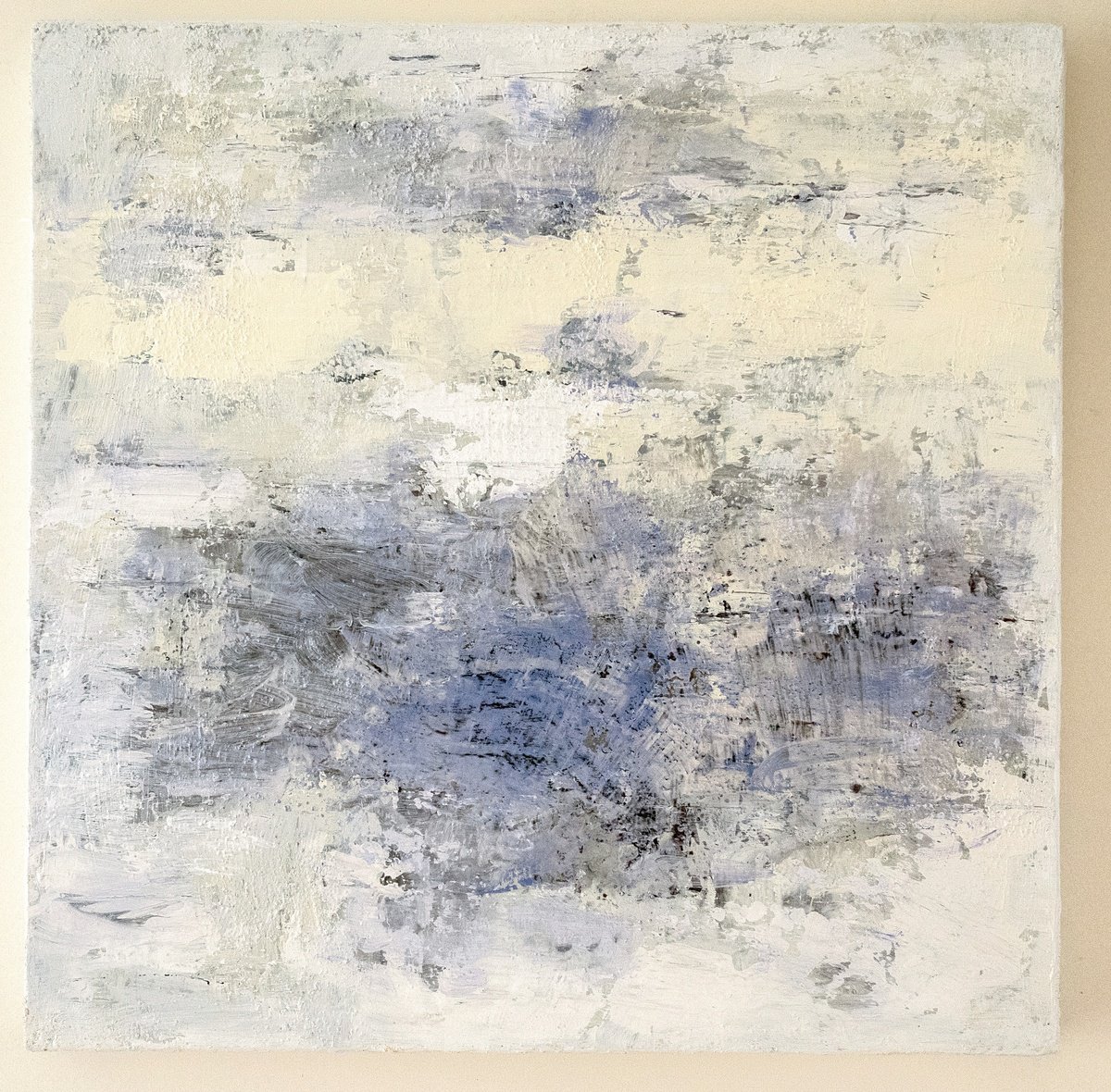 Impressionistic Landscape Acrylic Painting By Davina Nicholas, 24 X 24, Winters Dream, Original Artwork