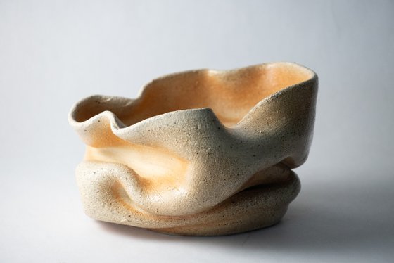 Sculptural Ceramic Soda-Fired Bowl
