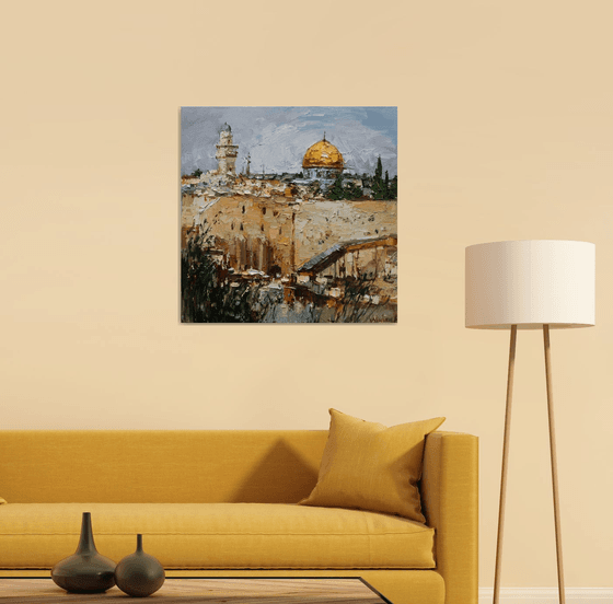 Western Wall and Dome of the Rock in Jerusalem, Israel