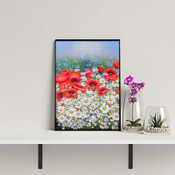 Poppies and Daisies