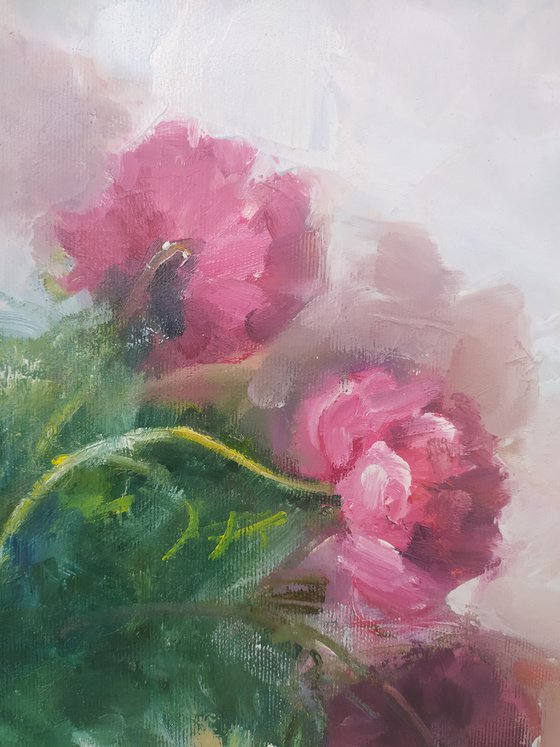 Peonies in a vase