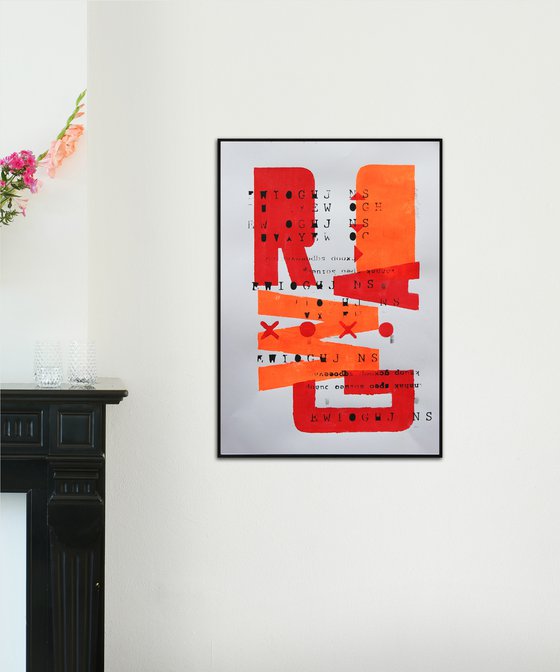 Neon Typography Orange #2