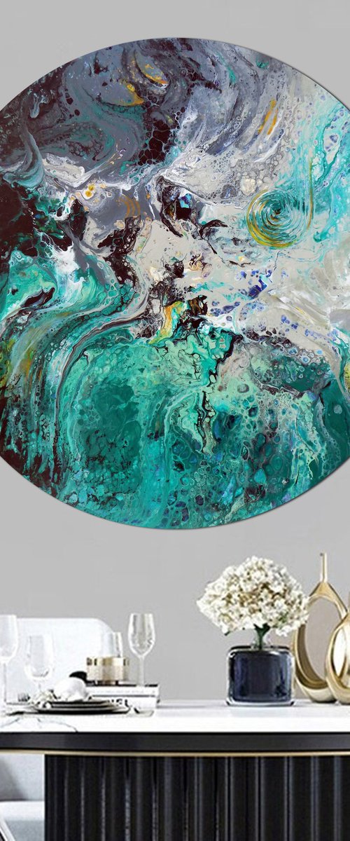Utopia round art by Areti Ampi