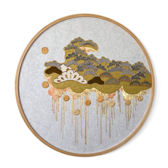 Cloud of Pines ~Timeless~ (Kimono Upcycled )