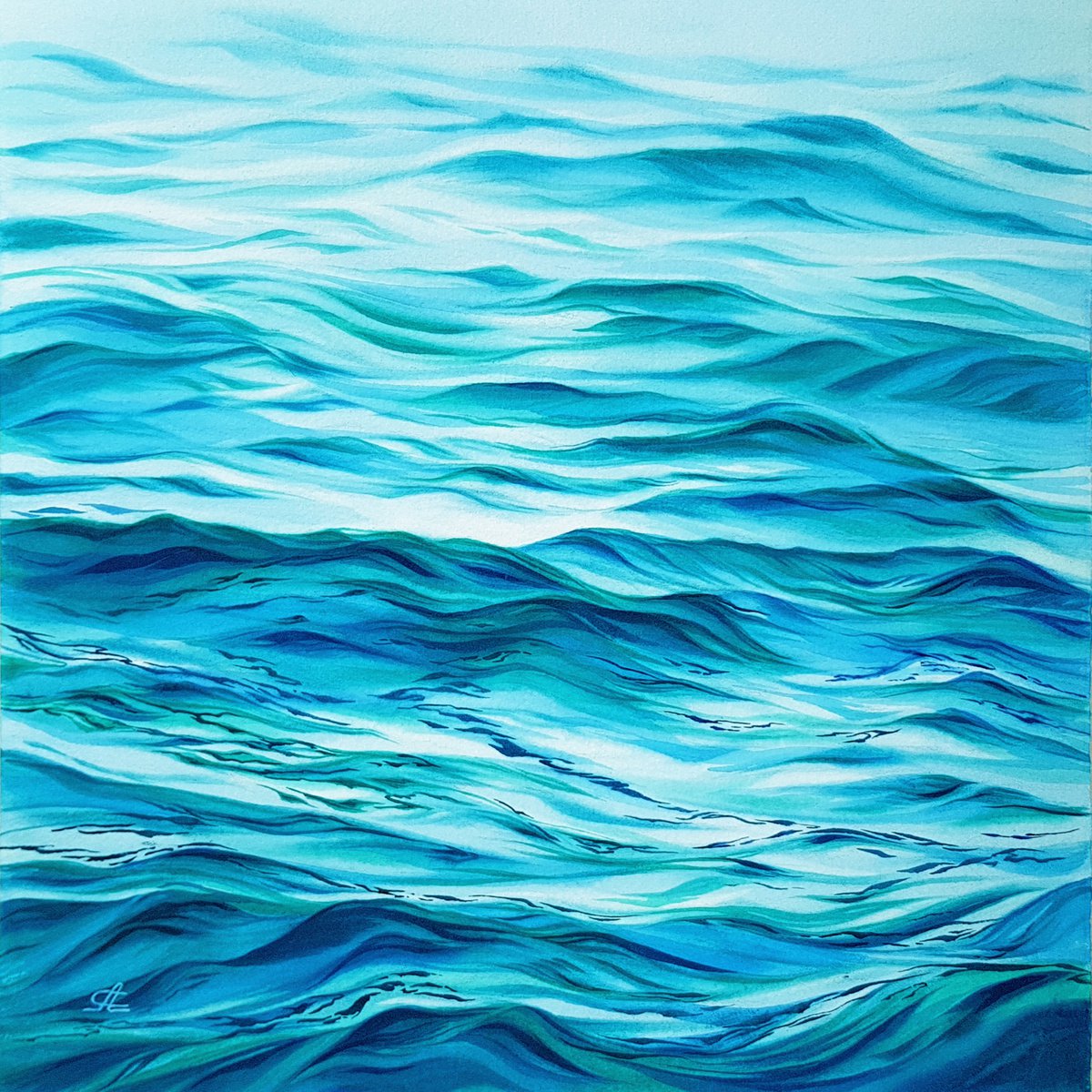 Seascape and ocean waves by Svetlana Lileeva
