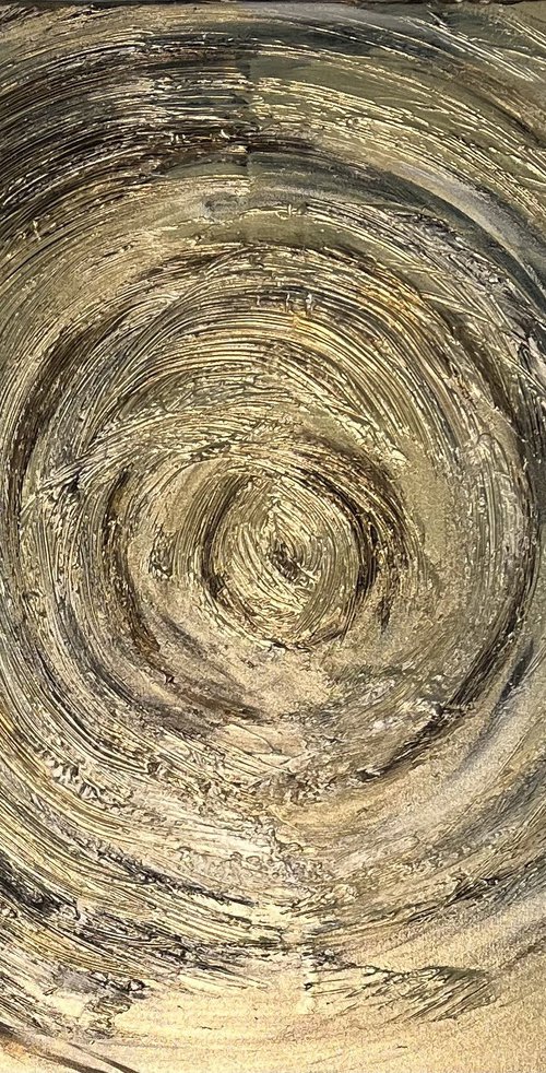 „Gold Rings“ Abstract by Exclusive Arts