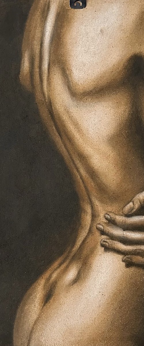 Trust Boundary - Warm Brown Nude by Julia Shilo