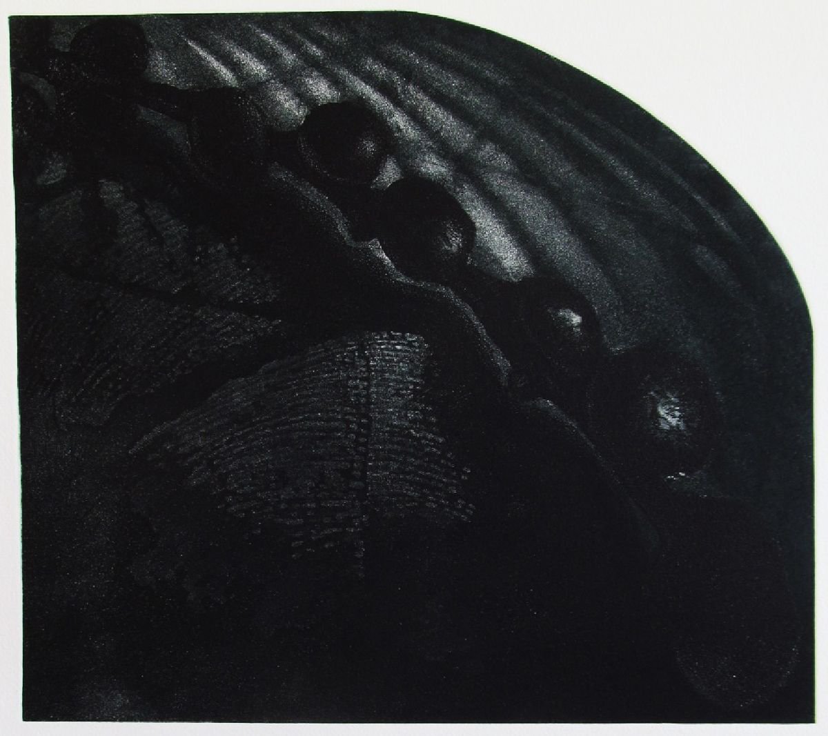 Landscape Etchings & Engravings By Kristina Vatova, 15 X 22", "Teget I", Original Artwork