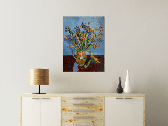 Irises. Flowers. Inspired by Van Gogh.#4