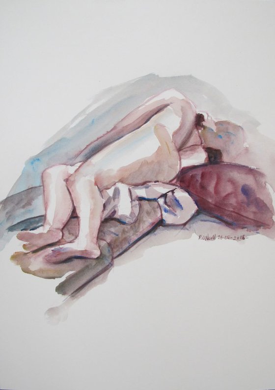 Reclining female nude