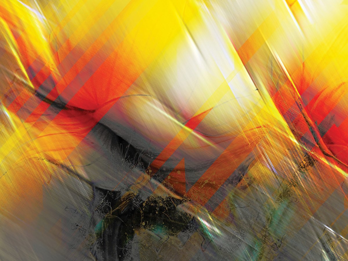 Abstract Botanical Print By Javier Diaz, 80 X 60, Transparencias, Original Artwork