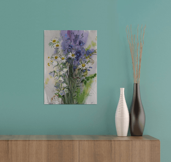 Bouquet with white bells.