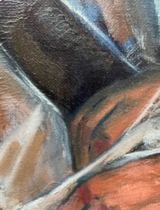 Ballerina in black leotard