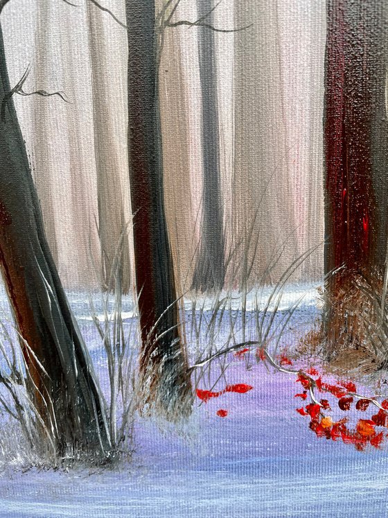 Individuality - autumn winter landscape, forest