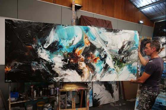 Life Potion 240cm x 100cm Textured Abstract Art