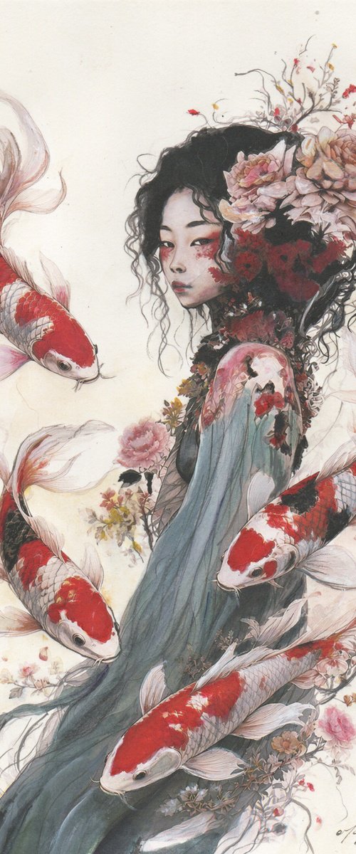 The Koi Nymph by Maurizio Puglisi