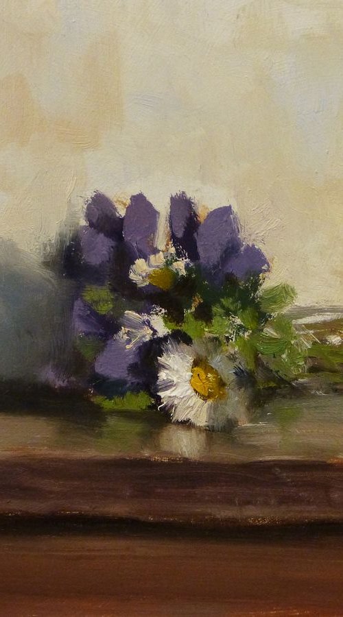 Daisies and Violets by Pascal Giroud