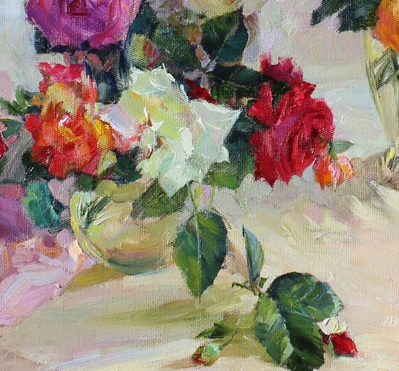 Still life with roses