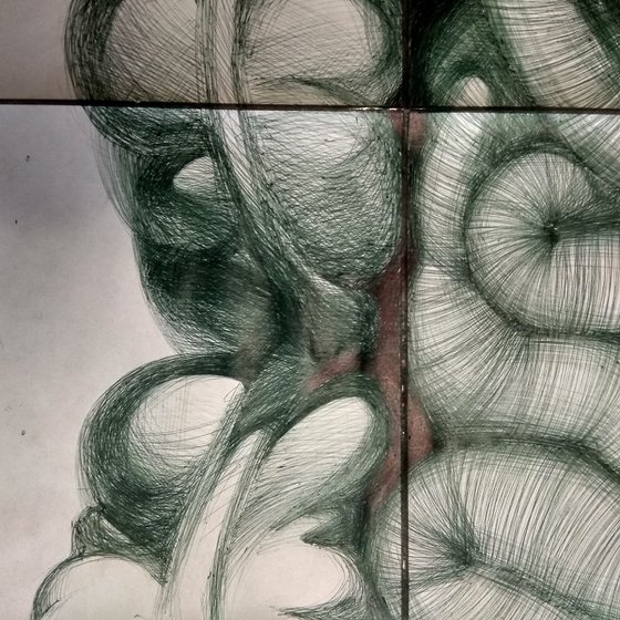 "Double portrait" diptych
