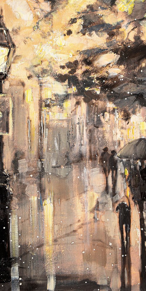 'Winter Night In Hyde Park' by Ewa Czarniecka
