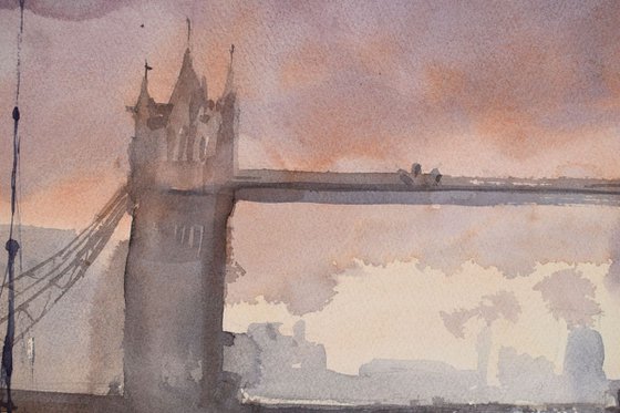 Tower Bridge in Sunset