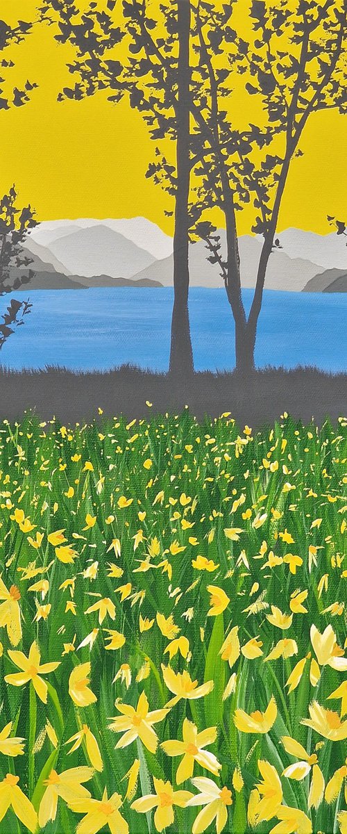 Ullswater Daffodils, The Lake District by Sam Martin