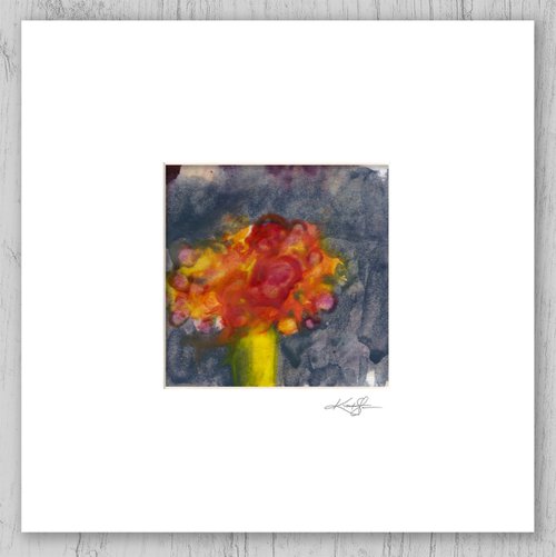 Encaustic Floral 61 by Kathy Morton Stanion