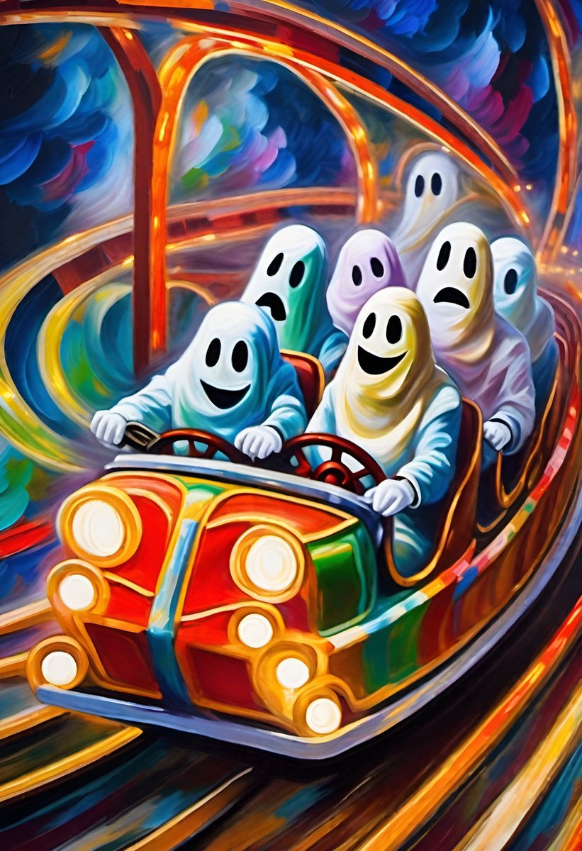 Halloween Party in the Theme Park by Misty Lady - M. Nierobisz