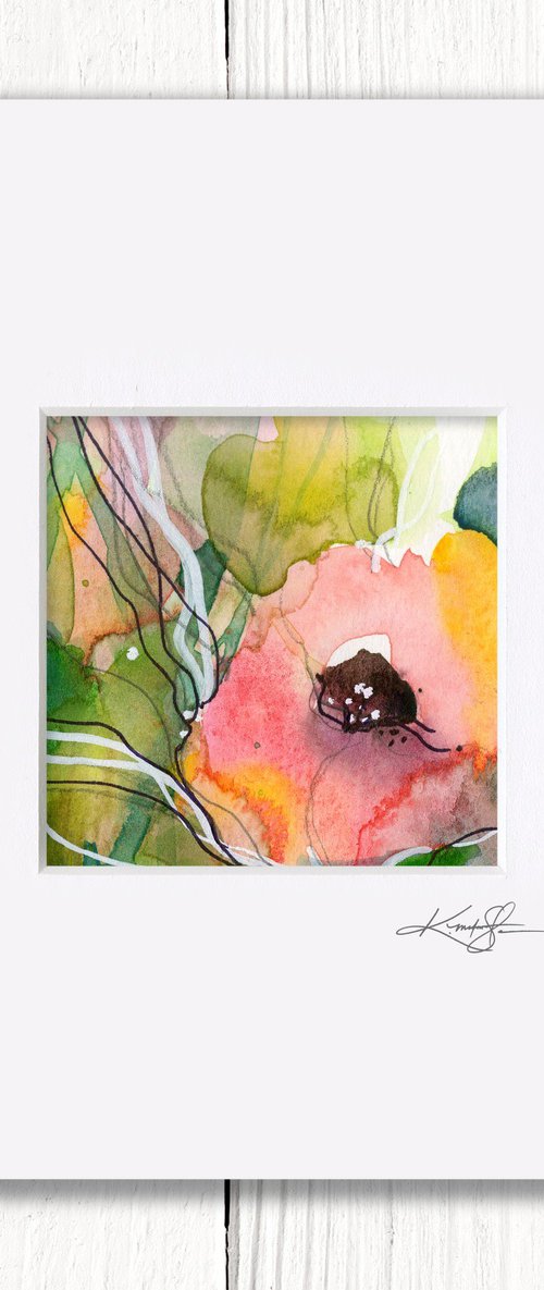 Little Dreams 42 - Small Floral Painting by Kathy Morton Stanion by Kathy Morton Stanion