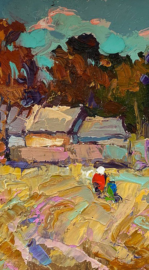Edge of the village by Kalenyuk Alex