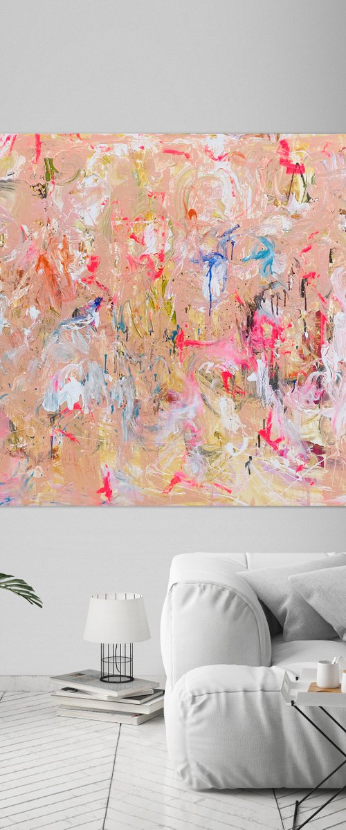 Pink Abstract - Spring 2020 by Annette Spinks