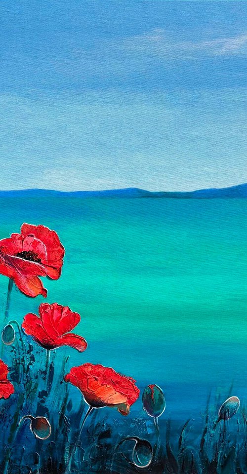 "Poppies by the sea" by OXYPOINT