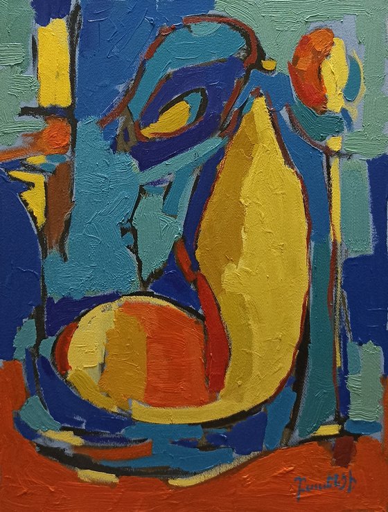 Woman (40x30cm, oil painting, ready to hang)