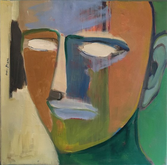Man with square face