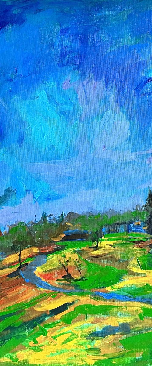 Vibrant Alpine Landscape — Call It Spring by Anna Miklashevich
