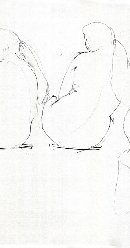 Study 03; Life Drawing by Elizabeth Anne Fox
