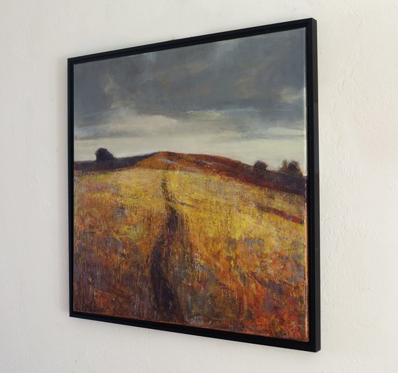 Your Path 30x30 in 76x76cm Contemporary Art by Bo Kravchenko